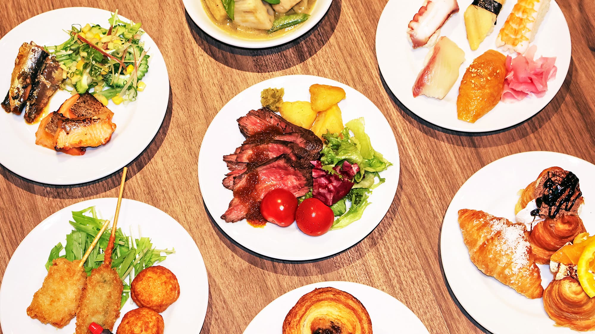 간사이 맛의 조식 뷔페