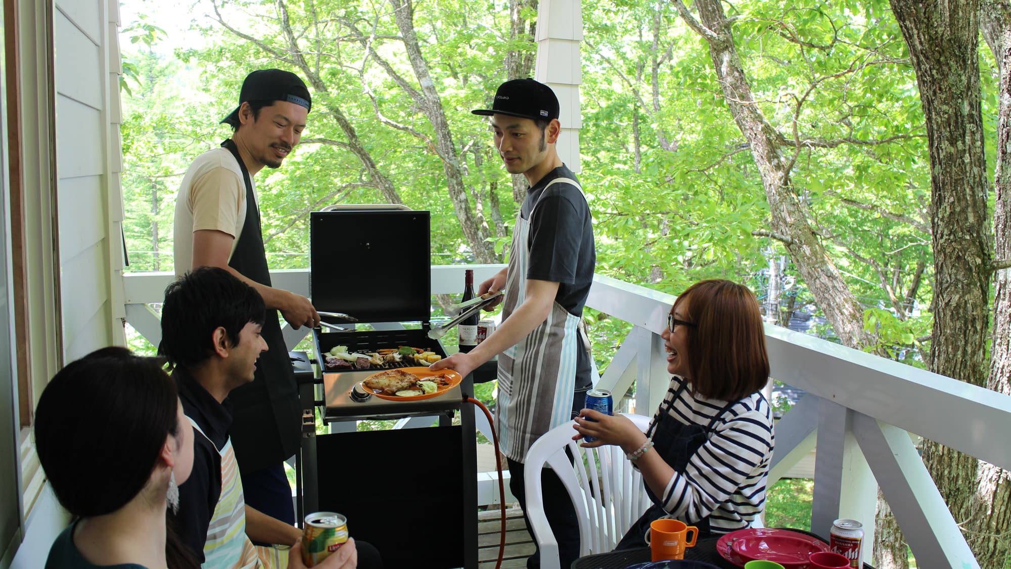 Terrace barbecue