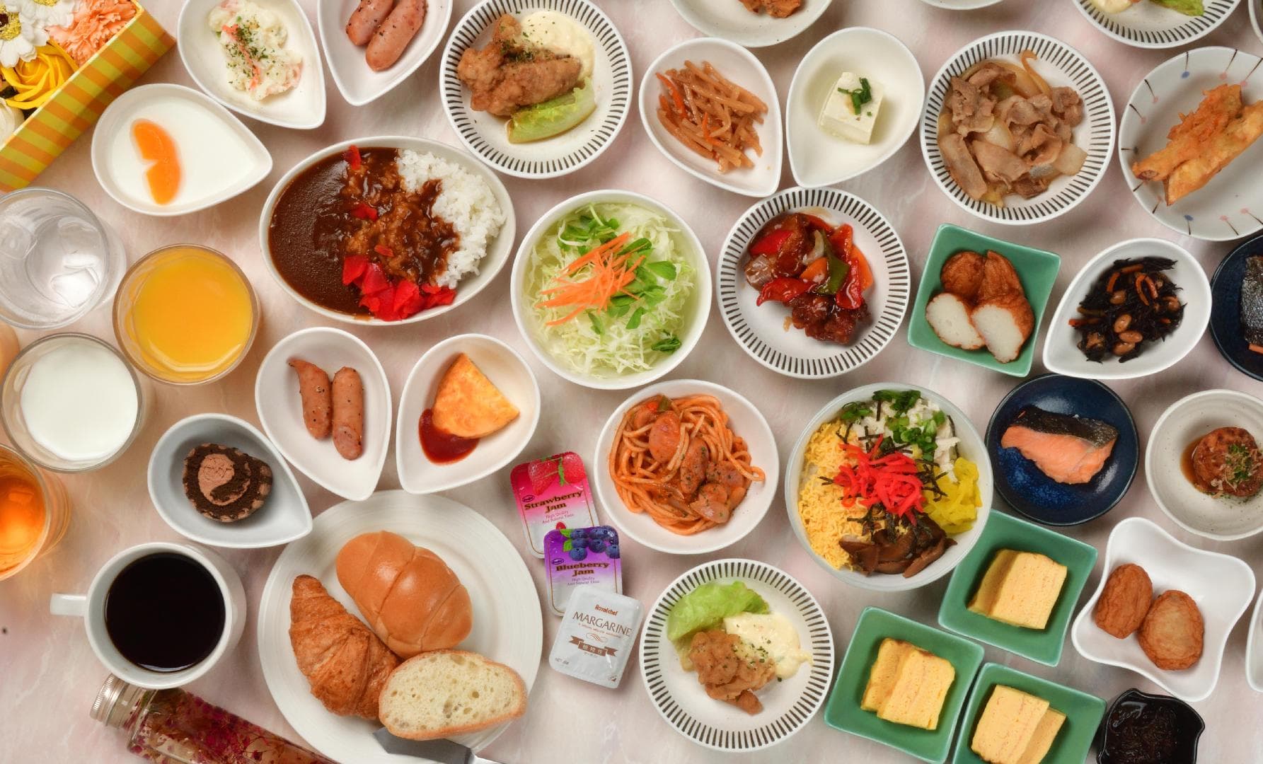 Local-style breakfast buffet