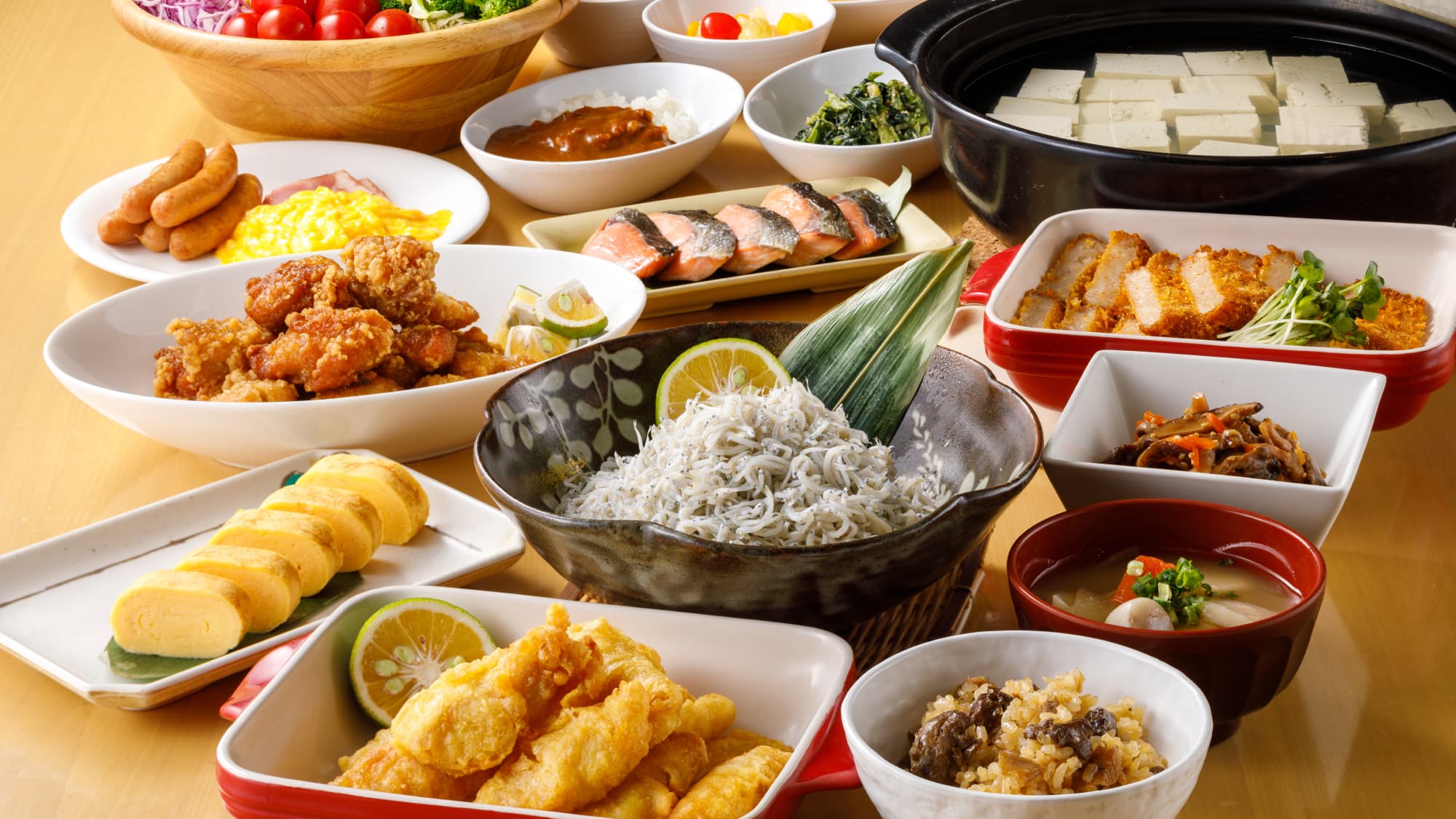 Breakfast with Oita local dishes