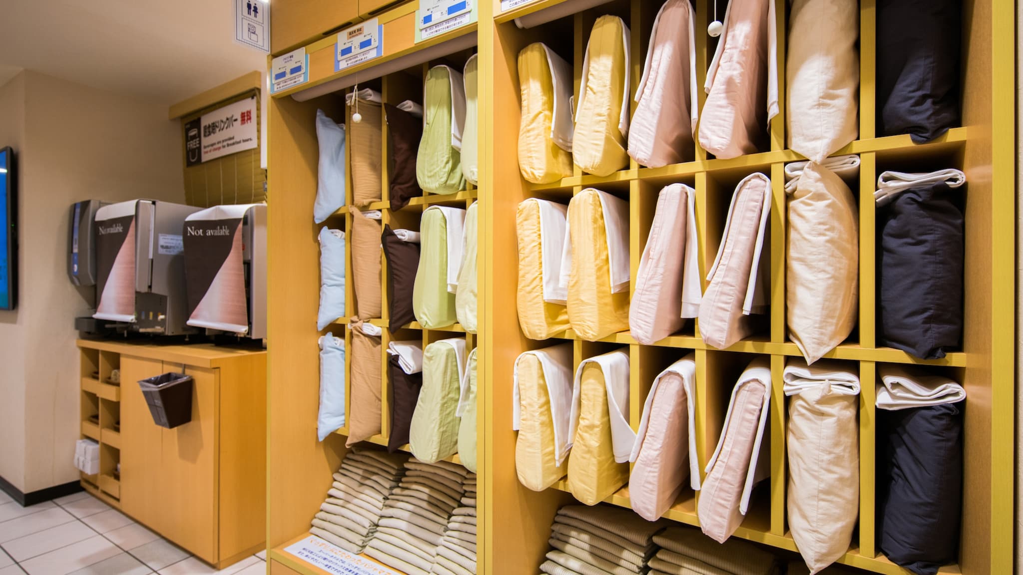 Pick your pillow and amenities