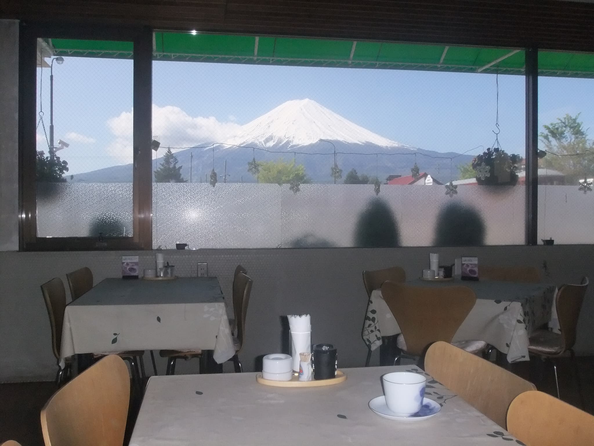 Café with a Fuji view